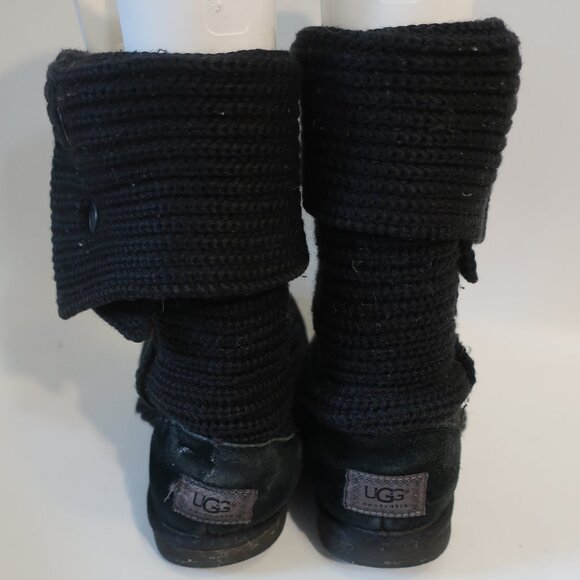Womens Ugg Black S/N 5819 Knit Cardy Booties 8 - Picture 6 of 8